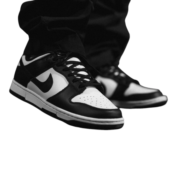 Nike Dunk Low Retro White Black – נעלי סניקרס נמוכות בצבע לבן ושחור