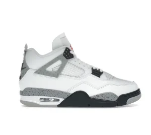 Nike Air Jordan 4 Retro 'White Cement' נעלי סניקרס לגברים