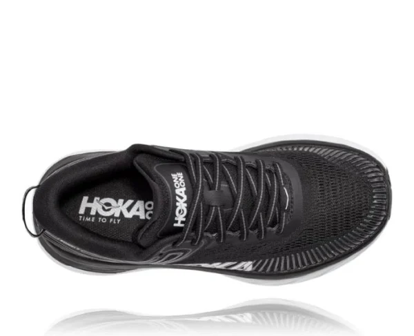 HOKA Bondi 7 Black – נעלי ריצה והליכה עם נוחות ותמיכה מרבית
