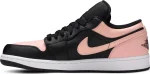 Air Jordan 1 Low Crimson Tint – נעלי סניקרס שחור וורוד