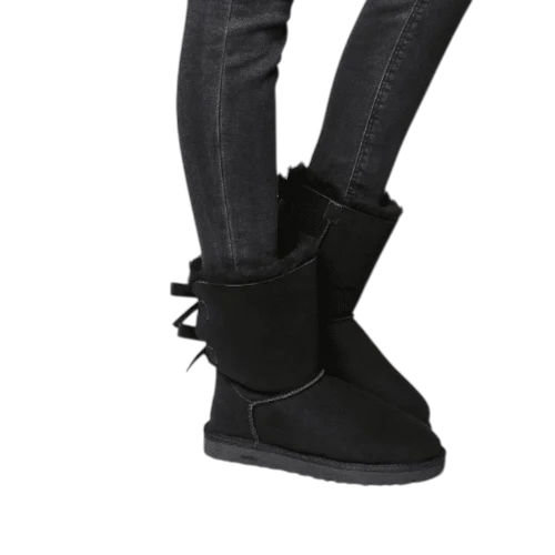 UGG מגפי Baily Bow 2 בצבע שחור לנשים – נוחות, חמימות ועיצוב קלאסי