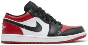 Air Jordan 1 Low Bred Toe – נעלי סניקרס שחור, אדום ולבן