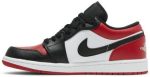 Air Jordan 1 Low Bred Toe – נעלי סניקרס שחור, אדום ולבן