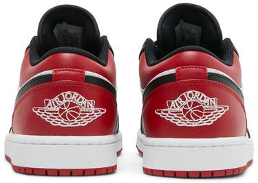Air Jordan 1 Low Bred Toe – נעלי סניקרס שחור, אדום ולבן