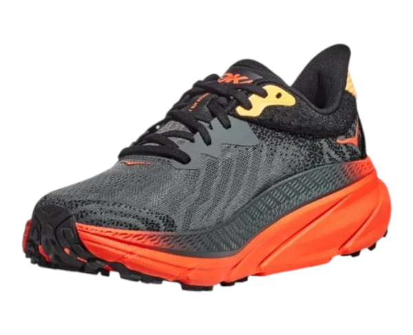 HOKA Challenger 7 Black Orange – נעלי ריצה והליכה עם נוחות מקסימלית