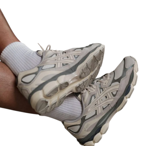 ASICS Gel-NYC Oyster Gray – נעלי סניקרס נוחות בעיצוב ייחודי