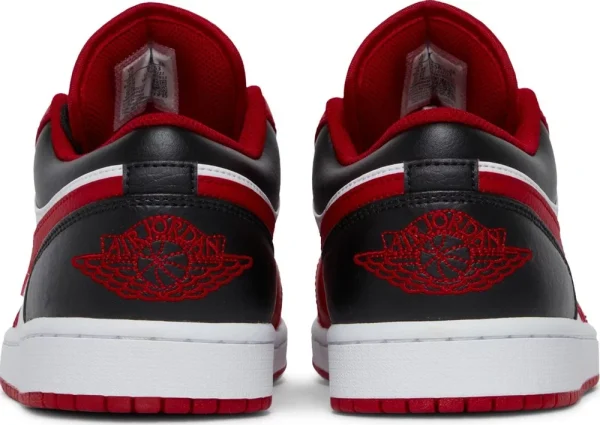 Air Jordan 1 Low Reverse Black Toe – נעלי סניקרס לבן, אדום ושחור