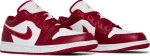 Air Jordan 1 Low Cardinal Red – נעלי סניקרס לבן ואדום
