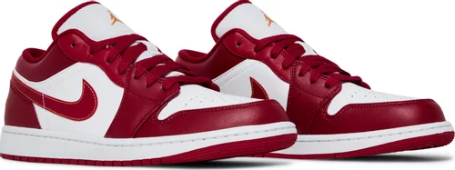 Air Jordan 1 Low Cardinal Red – נעלי סניקרס לבן ואדום