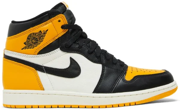 נעלי סניקרס Nike Air Jordan 1 Retro High OG לגברים – Yellow Toe (Taxi)