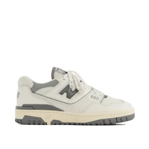 נעלי ניו באלאנס New Balance 550 Leather White Gray