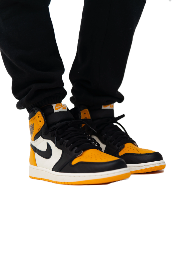 נעלי סניקרס Nike Air Jordan 1 Retro High OG לגברים – Yellow Toe (Taxi)