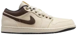 Air Jordan 1 Low Premium Ivory Baroque Brown – נעלי סניקרס בגווני שמנת וחום