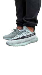 Adidas Yeezy Boost 350 V2 Salt נעלי סניקרס ירוקות עם סוליית Boost