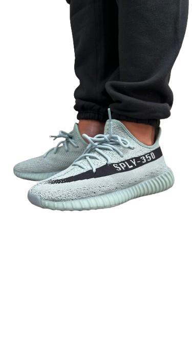 Adidas Yeezy Boost 350 V2 Salt נעלי סניקרס ירוקות עם סוליית Boost