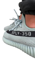 Adidas Yeezy Boost 350 V2 Salt נעלי סניקרס ירוקות עם סוליית Boost