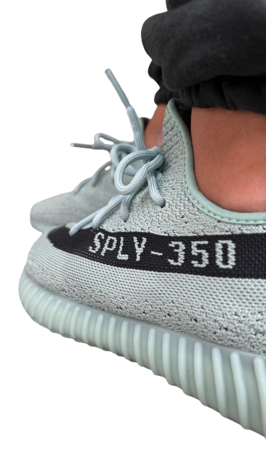 Adidas Yeezy Boost 350 V2 Salt נעלי סניקרס ירוקות עם סוליית Boost