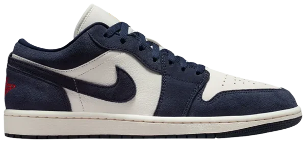 Air Jordan 1 Low SE Obsidian University Gold – נעלי סניקרס בכחול ולבן