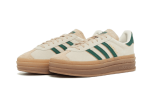 Adidas Gazelle Bold Magic Beige Collegiate Green – סניקרס מעור לנשים ולגברים