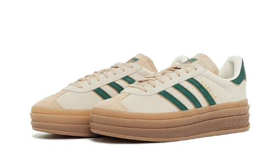 Adidas Gazelle Bold Magic Beige Collegiate Green – סניקרס מעור לנשים ולגברים