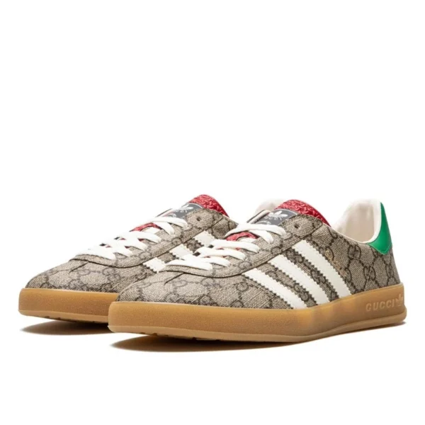 Adidas Gazelle GG Beige Monogram – סניקרס מעור לנשים ולגברים