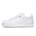 Nike Air Force 1 Shadow Triple White – נעלי סניקרס לבנות מעור