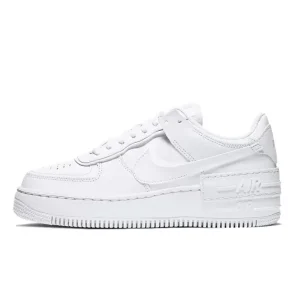 Nike Air Force 1 Shadow Triple White – נעלי סניקרס לבנות מעור
