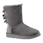UGG מגפי Baily Bow 2 בצבע אפור לנשים – נוחות, חמימות ועיצוב קלאסי