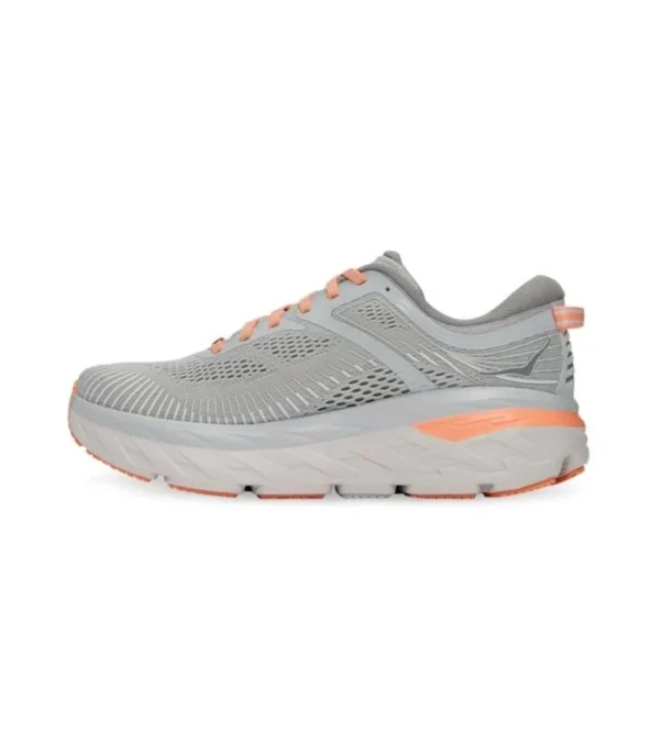 HOKA Bondi 7 Gray – נעלי ריצה והליכה עם נוחות מקסימלית