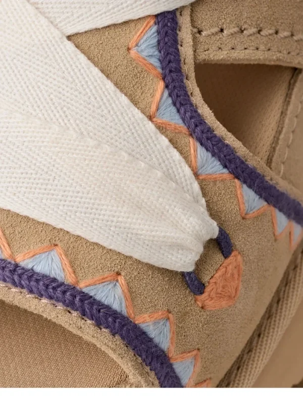 UGG Goldenstar Hi Artistitch – סנדלי פלטפורמה לנשים מזמש יוקרתי