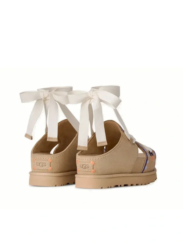 UGG Goldenstar Hi Artistitch – סנדלי פלטפורמה לנשים מזמש יוקרתי