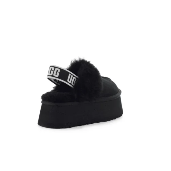 UGG Funkette שחור – כפכפי פלטפורמה נוחים לנשים