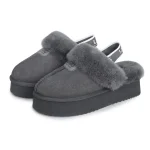 UGG Funkette אפור – כפכפי פלטפורמה אופנתיים לנשים