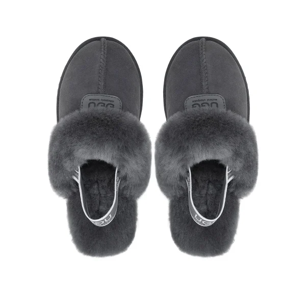 UGG Funkette אפור – כפכפי פלטפורמה אופנתיים לנשים