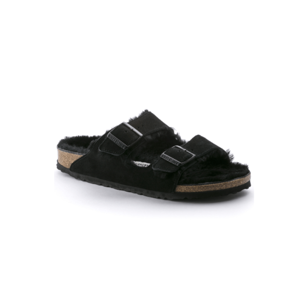 Birkenstock Arizona Fur All Black כפכפים