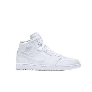 Nike Air Jordan 1 Mid White Pure Platinum סניקרס