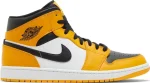 Nike Air Jordan 1 Mid Reverse Yellow Toe נעלי סניקרס לגברים