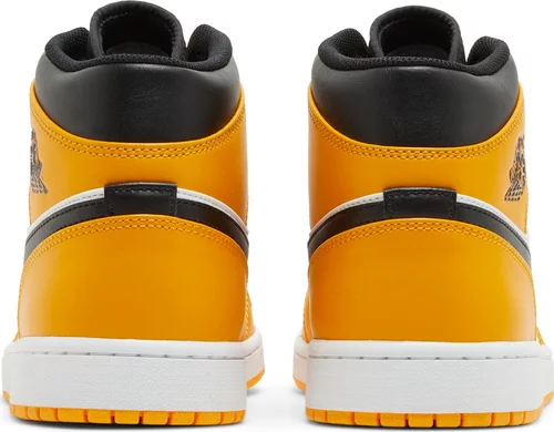 Nike Air Jordan 1 Mid Reverse Yellow Toe נעלי סניקרס לגברים