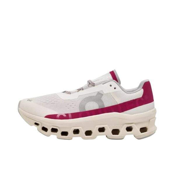 On Cloudmonster Ivory/Grenadine נעלי