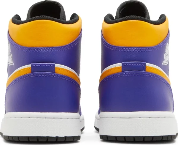 Nike Air Jordan 1 Mid Lakers נעלי סניקרס לגברים