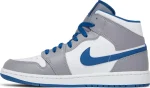 Nike Air Jordan 1 Mid Cement True Blue נעלי סניקרס לגברים