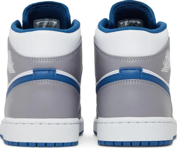 Nike Air Jordan 1 Mid Cement True Blue נעלי סניקרס לגברים