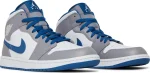 Nike Air Jordan 1 Mid Cement True Blue נעלי סניקרס לגברים