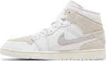 Nike Air Jordan 1 Mid SE Craft Inside Out White Sail נעלי סניקרס לגברים