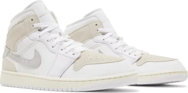 Nike Air Jordan 1 Mid SE Craft Inside Out White Sail נעלי סניקרס לגברים