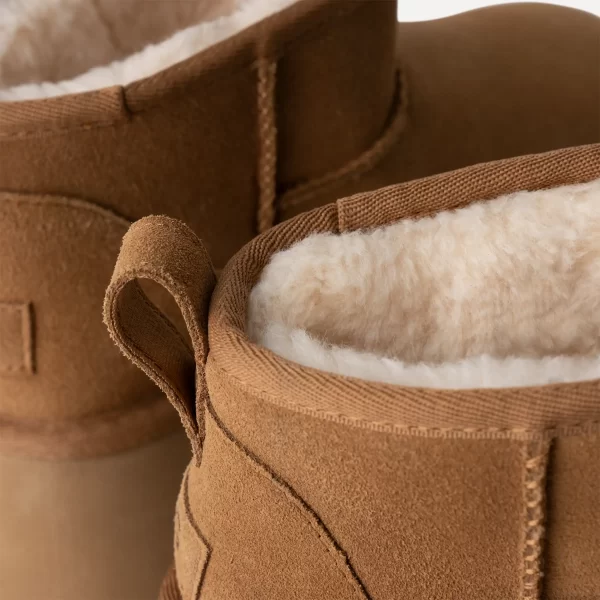 UGG Women’s Classic Ultra Mini New Heights Chestnut נעלי האג