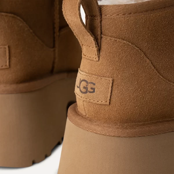 UGG Women’s Classic Ultra Mini New Heights Chestnut נעלי האג