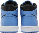 Nike Air Jordan 1 Mid University Blue Black נעלי סניקרס לגברים
