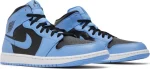 Nike Air Jordan 1 Mid University Blue Black נעלי סניקרס לגברים