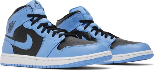 Nike Air Jordan 1 Mid University Blue Black נעלי סניקרס לגברים